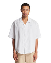 White Boxy-Fit Cotton Shirt - New arrivals men's clothing | PLP | Antonia