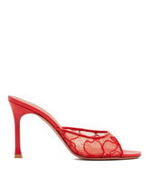 Red Alexa Lace Sandals | PDP | Antonia