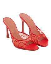 Red Alexa Lace Sandals - AMINA MUADDI | PLP | Antonia