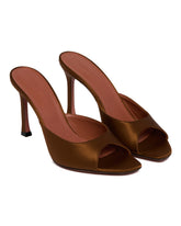 Brown Alexa Satin Slippers | PDP | Antonia