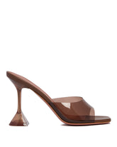 Brown Lupita PVC Mules - AMINA MUADDI | PLP | Antonia