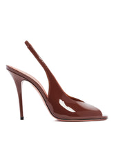 Brown Patent Kristina Sling Pumps | PDP | Antonia