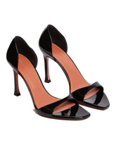 Black Patent Agnese Sandals - AMINA MUADDI | PLP | Antonia