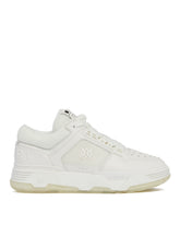 White MA-1 Leather and Mesh Sneakers | PDP | Antonia