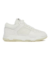 White MA-1 Leather and Mesh Sneakers | PDP | Antonia