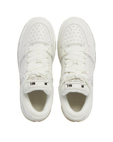 White MA-1 Leather and Mesh Sneakers | PDP | Antonia