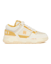 White and Yellow MA-1 Sneakers | PDP | Antonia