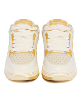 White and Yellow MA-1 Sneakers | PDP | Antonia