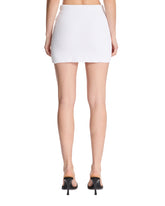 White Cotton Mini Skirt | PDP | Antonia