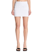 White Cotton Mini Skirt - ANDREADAMO WOMEN | PLP | Antonia