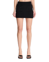 Black Cotton Mini Skirt - ANDREADAMO WOMEN | PLP | Antonia