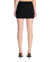 Black Cotton Mini Skirt | PDP | Antonia