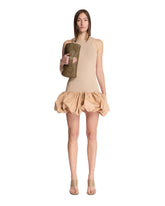 Beige Ruffle Dress - ANDREADAMO WOMEN | PLP | Antonia