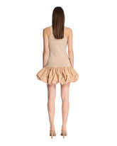 Beige Ruffle Dress | PDP | Antonia