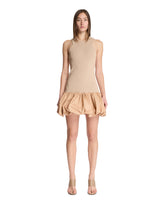 Beige Ruffle Dress - ANDREADAMO WOMEN | PLP | Antonia