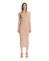 Beige Open-Back Dress - ANDREADAMO WOMEN | PLP | Antonia