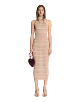 Beige Open-Back Dress - ANDREADAMO WOMEN | PLP | Antonia