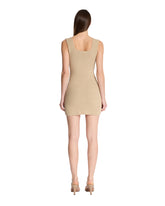 Beige Crochet Mini Dress | PDP | Antonia