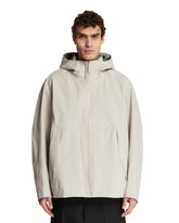 Beige Hooded Windbreaker - Men's jackets | PLP | Antonia