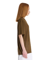 Brown Virgin Wool T-Shirt | PDP | Antonia