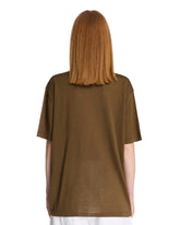 Brown Virgin Wool T-Shirt | PDP | Antonia