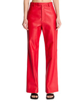 Pantaloni In Pelle Rossa - ARMARIUM DONNA | PLP | Antonia