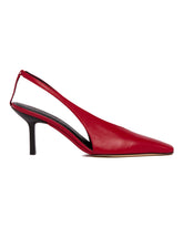 Red Evelina Slingback Pumps | PDP | Antonia