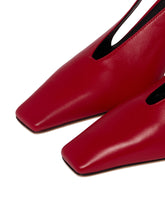 Red Evelina Slingback Pumps | PDP | Antonia