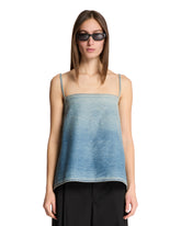 Blue Asymmetric Denim Top - ARMARIUM WOMEN | PLP | Antonia