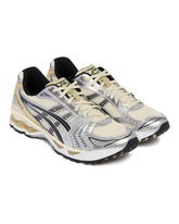 White and Gold Gel-Kayano 14 Sneakers | PDP | Antonia