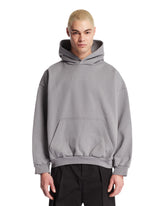 Gray Reflective Logo Hoodie - BALENCIAGA | PLP | Antonia