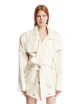 White Wool Coat - Women's clothing | PLP | Antonia