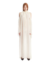 White Draped Long Dress - Women's clothing | PLP | Antonia