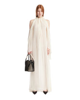 White Draped Long Dress - Women's clothing | PLP | Antonia