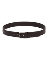 Brown Leather Intrecciato Belt | PDP | Antonia