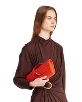 Orange Leather Andiamo Clutch - Women's bags | PLP | Antonia