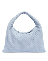 Light Blue Suede Hop Shoulder Bag - BOTTEGA VENETA | PLP | Antonia