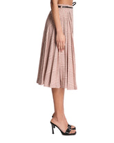 Checkered Viscose Skirt | PDP | Antonia