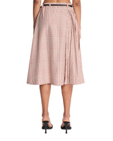 Checkered Viscose Skirt | PDP | Antonia