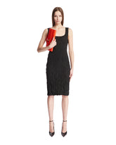 Black Crinkled Midi Dress - BOTTEGA VENETA | PLP | Antonia