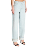 Blue Extra Bleach Cuffed Jeans | PDP | Antonia