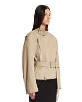 Beige Biker Jacket | PDP | Antonia