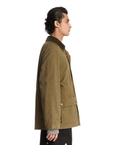 Green Cotton Gabardine Jacket | PDP | Antonia