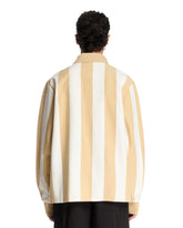 Beige Striped Cotton Polo | PDP | Antonia