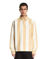 Beige Striped Cotton Polo - Men's clothing | PLP | Antonia