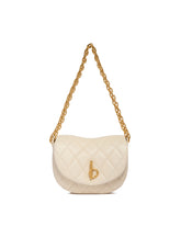 White Quilted Rocking Horse Bag | PDP | Antonia