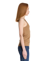 Beige Ribbed Tank Top | PDP | Antonia