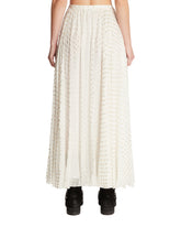 White Draped Maxi Skirt | PDP | Antonia