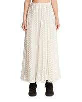 White Draped Maxi Skirt | PDP | Antonia