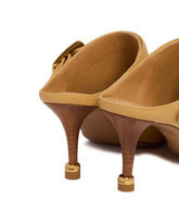 Beige Andrea Leather Mules | PDP | Antonia